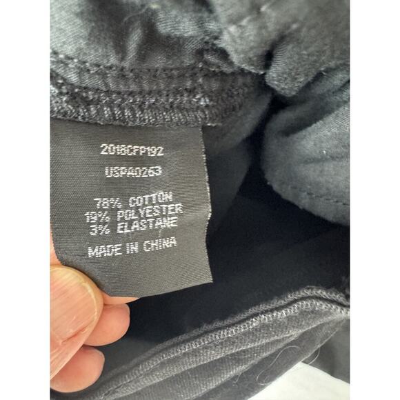 Universal Standard Mid-Rise Flare Jeans Black Wide Leg Flattering Grunge - Picture 8 of 8